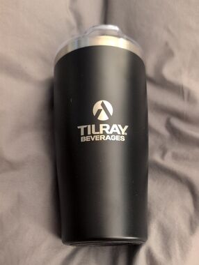 EVans Black Powder-Coated Stainless Tumbler 20oz